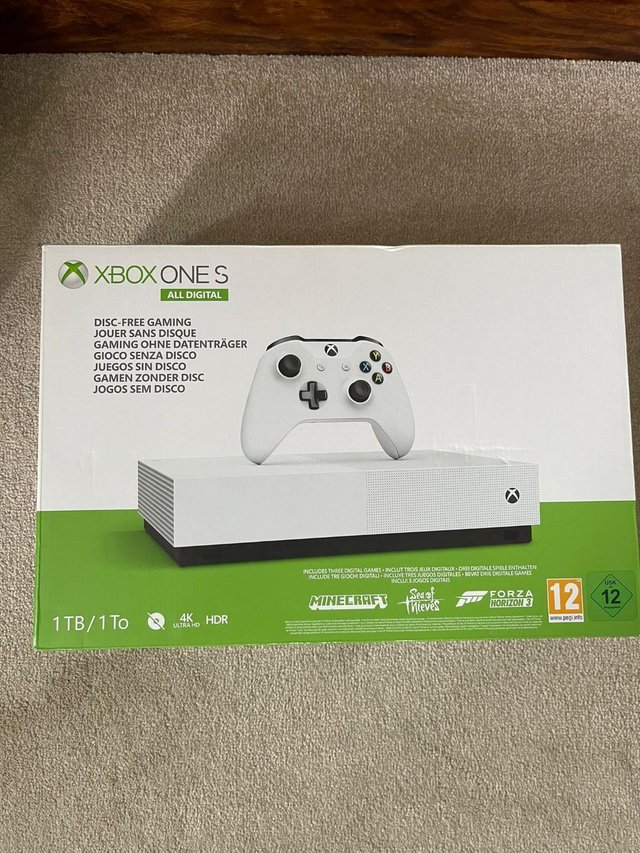 Preview of the first image of Xbox One S 1 TB All-Digital Edition Console (Disc-free Gamin.