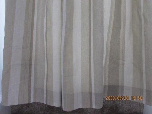 Image 2 of fully lined Linen Curtains neutral colour