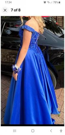 Image 2 of Blue prom dress size 10.