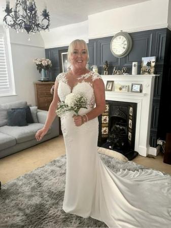 Image 1 of Mark Lesley designer wedding Dress size 12