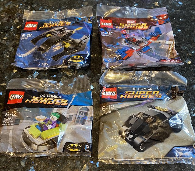 Preview of the first image of Lego- new- Superheroes 4 sets- Age 6-12 years.