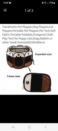 Image 3 of Pet collapsible play pen suitable for small animals