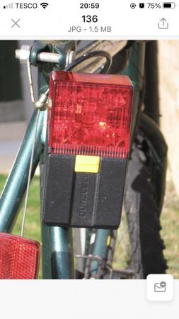Image 3 of Set Of Front & Rear Duracell Bicycle Lights With Brackets
