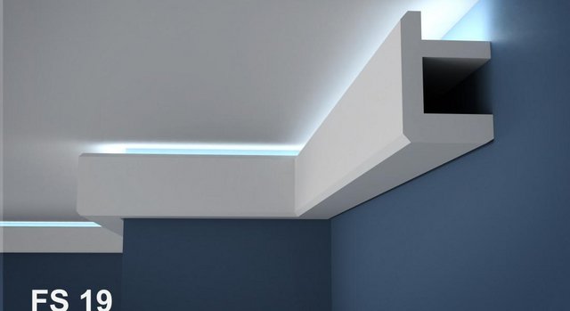 Preview of the first image of COVING CORNICE LED Lighting Uplight FS19 Wall Ceiling light.