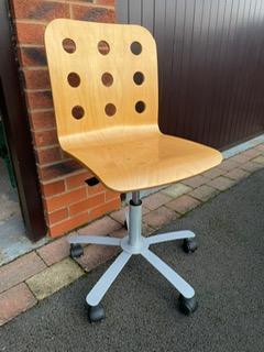 Image 2 of IKEA Desk Chair with swivel wheels