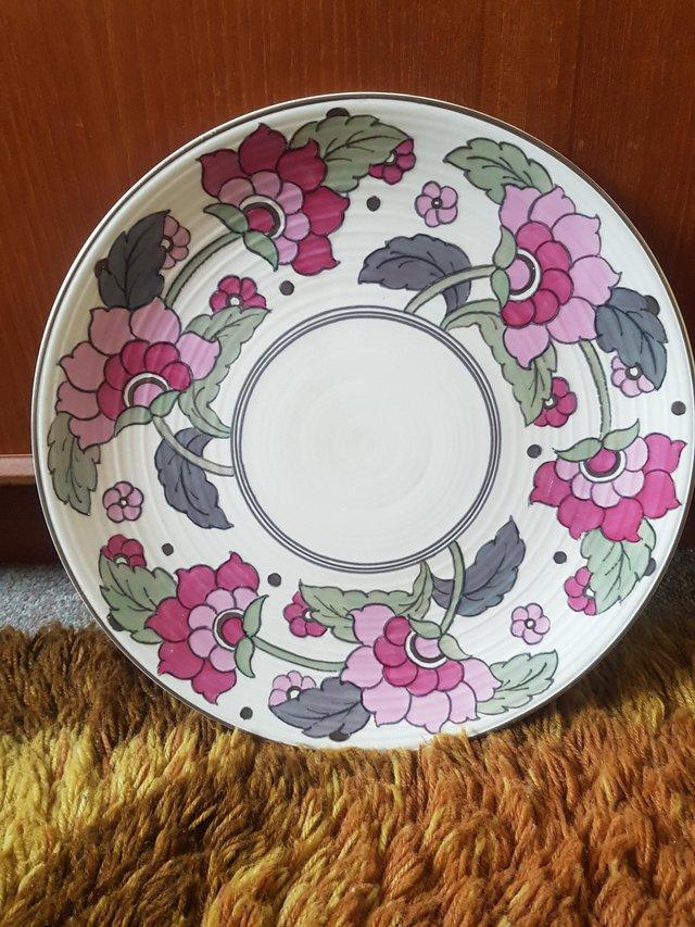 Preview of the first image of Crown ducal large charger serving plate charlote rhead 6918.