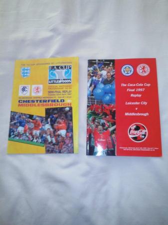 Image 3 of 1996/97 Boro programmes including final replay v Leicester