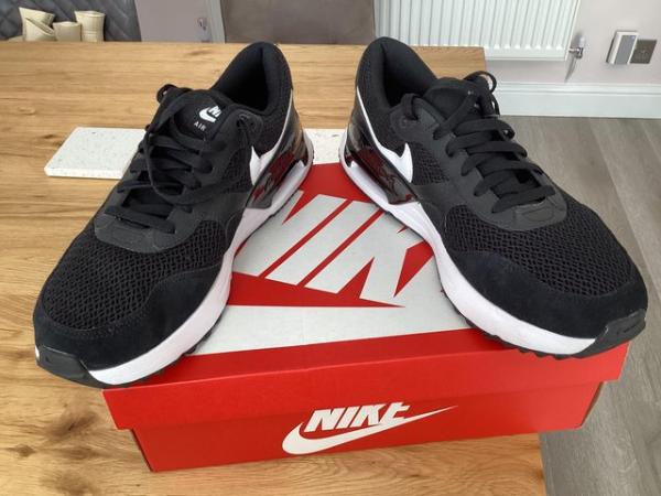 Image 1 of Nike air max system black and white training shoes