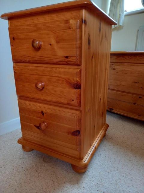 Preview of the first image of 2 Matching Ducal Pine Bedside Chest of Drawers.