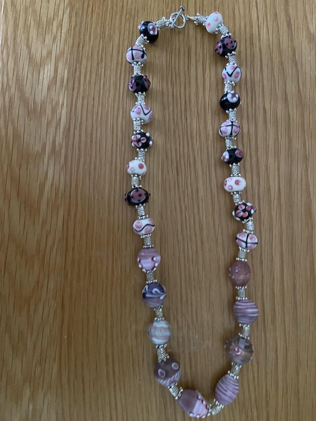 Preview of the first image of STONE BEADED NECKLACE - UNIQUE.