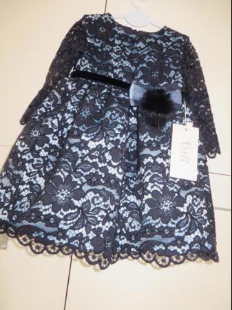 Image 2 of Navy lace dress suitable 12.18 months