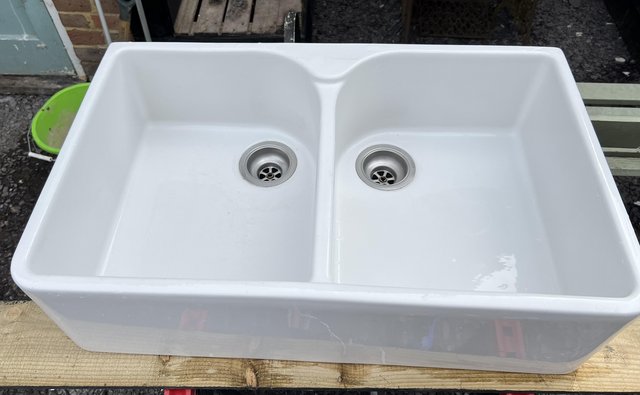 Preview of the first image of Double Butler Sink - 80x50x22cm.
