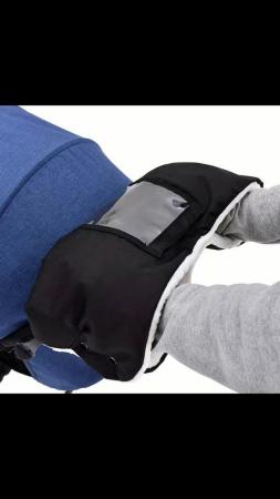 Image 3 of Pram/pushchair adjustable waterproof handle muff NEW