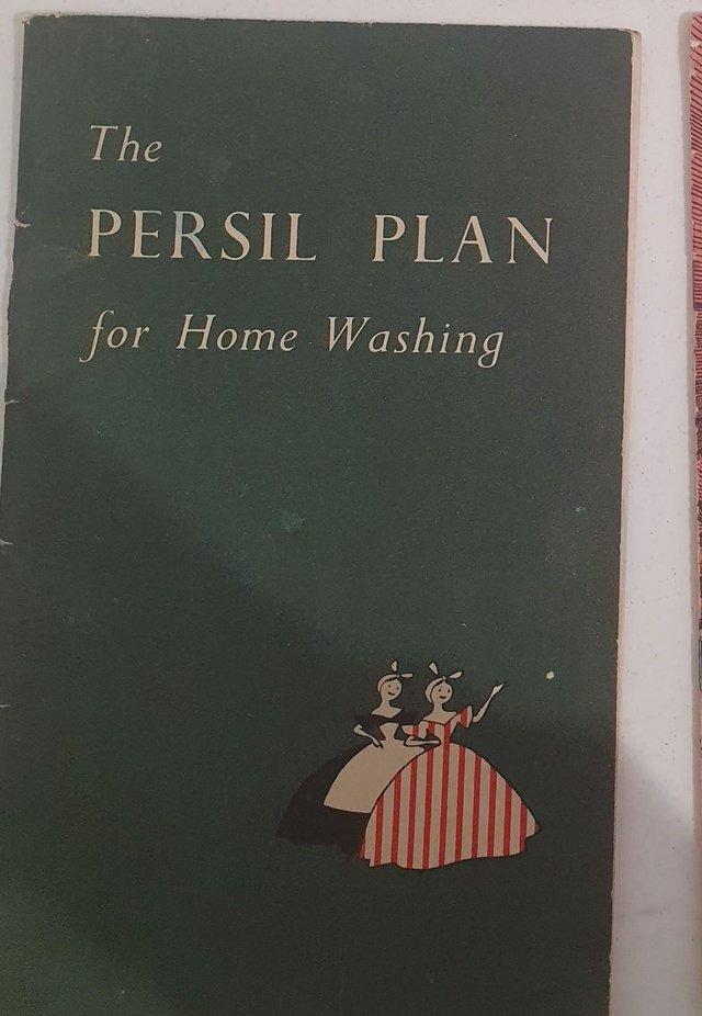 Preview of the first image of The Persil Plan for Home Washing Book 1950.