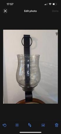 Image 2 of Pair of Bronze, Iron wall Sconce wall Mounted Candle Holder