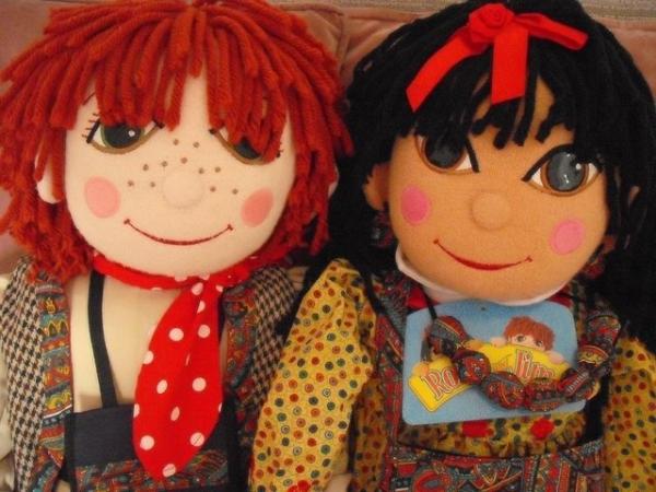 Image 3 of ROSIE & JIM LARGE RAG DOLLS - COLLECTABLE - EXCELLENT CONDIT