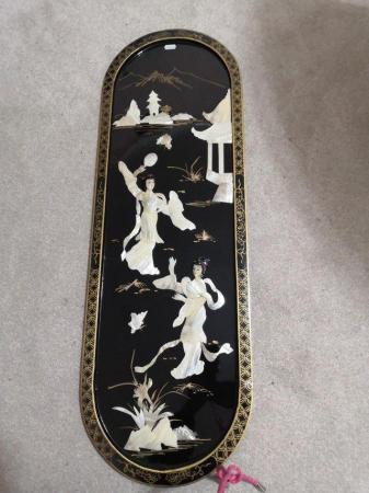 Image 2 of mother of pearl oriental decorate panel