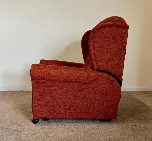 Image 12 of LUXURY ELECTRIC RISER RECLINER TERRACOTTA CHAIR CAN DELIVER