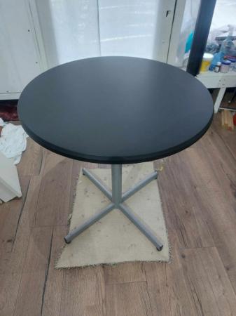 Image 1 of Upcycled black top occasional table