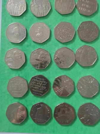 Image 1 of Fifty pence coins. Paddington Sherlock commemorative coins