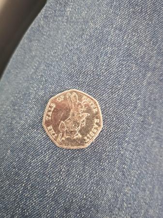Image 1 of Peter Rabbit 50p coin  circulated