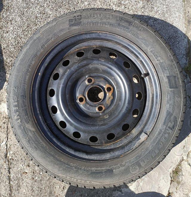 Preview of the first image of 15" Steel wheel with tyre from Hyundai i20.