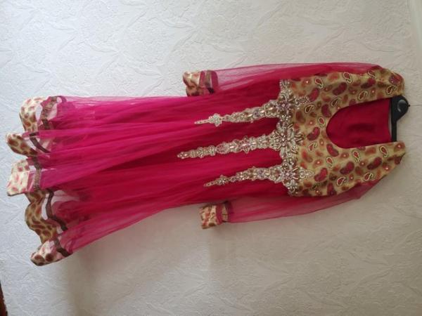 Image 2 of Pink frock with dupatta for sale