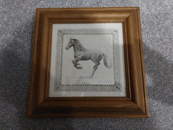 Image 1 of Framed print of a horse/equestrian by artist Laura Di Angelo
