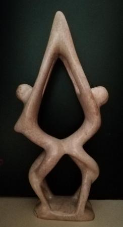 Image 1 of Natural hand carved soapstone sculpture