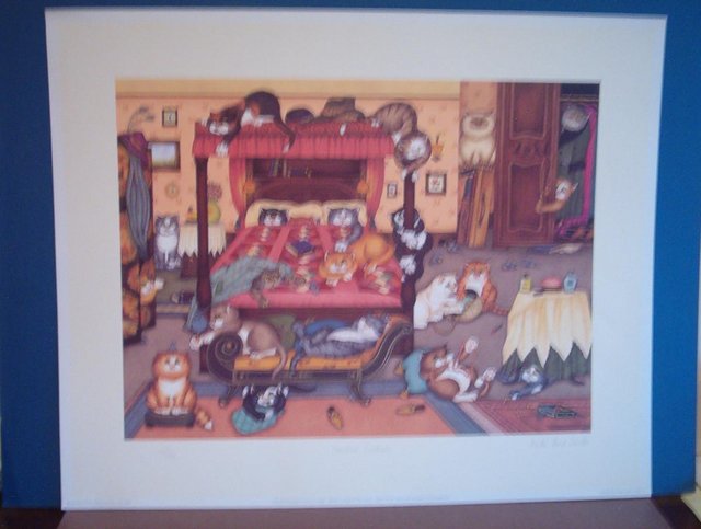 Preview of the first image of Linda Jane Smith BOUDOIR BEDLAM The limited edition print..