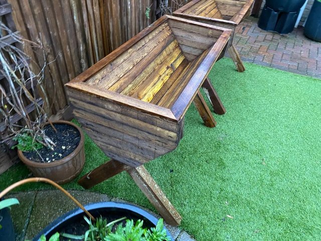 Preview of the first image of Pair of Veg Trug VegTrug Trough Raised Garden Planters.
