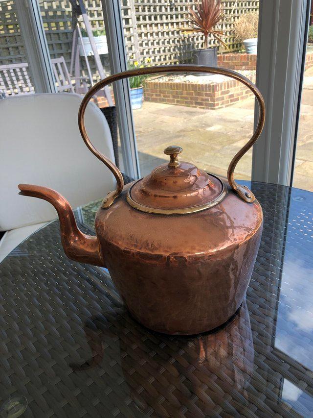 Preview of the first image of Copper Kettle 1886 Edward the V11.