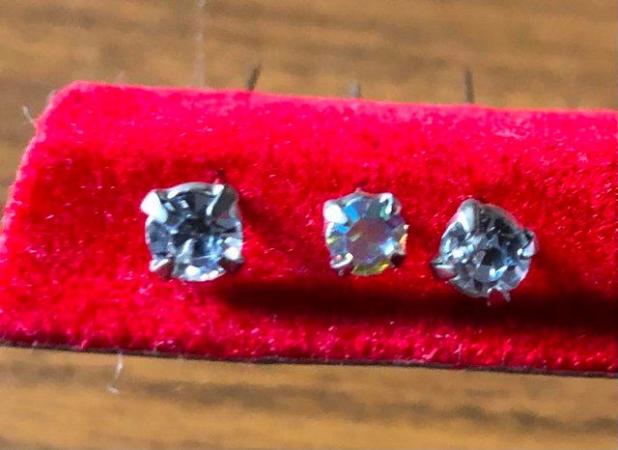 Image 1 of 3 NEW DIAMANTE STICK PINS WHICH ARE ALL UNUSED
