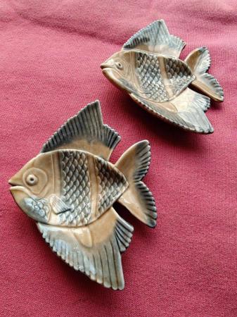 Image 3 of A Pair Of Vintage Wade Porcelain Angel Fish Trinket Dishes