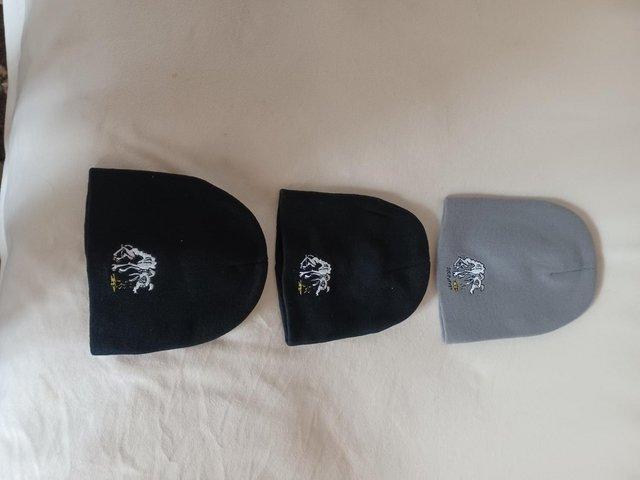 Preview of the first image of Sic Puppy woolly hats set of 3 new and unworn Mcbusted.