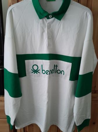 Image 3 of Mens benetton rugby shirt XL