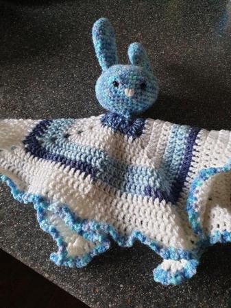 Image 1 of Handmade Crochet Baby Lovey Blanket