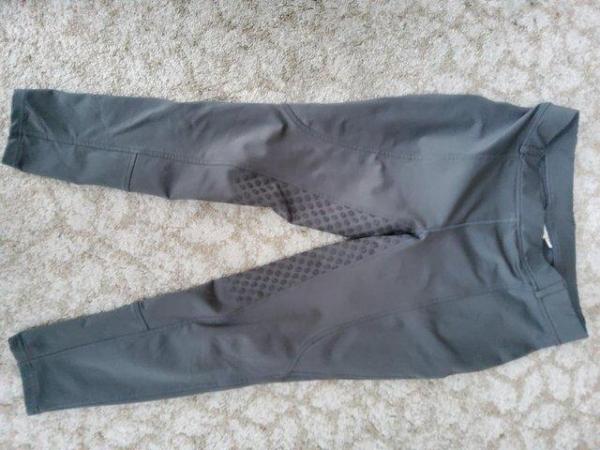 Image 1 of Dublin women's grey riding tights size 16