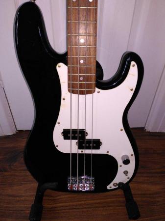 Image 3 of Fender Squire P-Bass - Black.