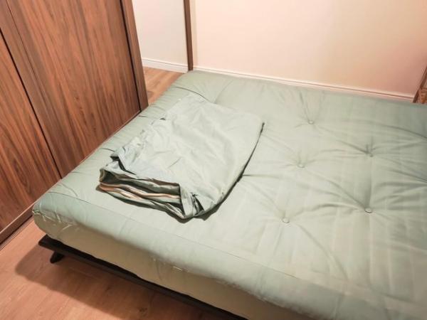 Image 3 of King Size Senza Bed Frame and Futon Mattress