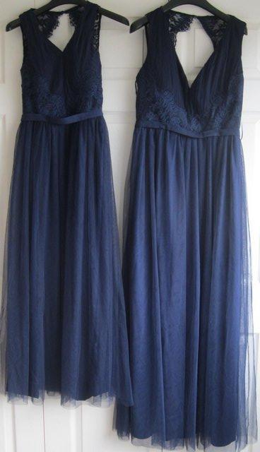 Preview of the first image of Dark Blue Dresses-Bridesmaid/Party, sizes 6 and 14..