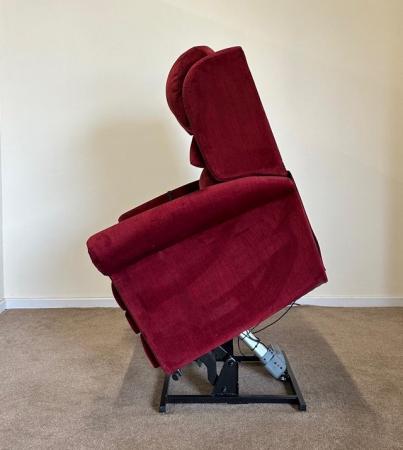 Image 15 of PRIDE ELECTRIC RISER RECLINER DUAL MOTOR RED CHAIR DELIVERY
