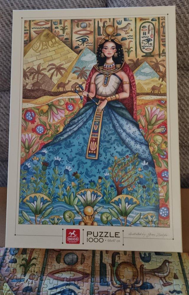 Preview of the first image of 1000 piece Jigsaw called CLEOPATRA. MADE IN ROMANIA..