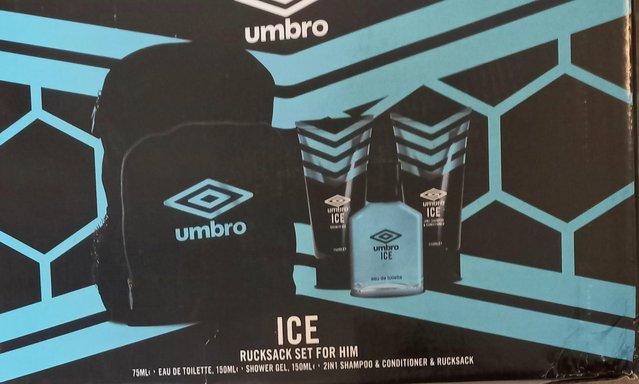 Preview of the first image of Umbro Ice Ruck Sack Gift Set New Condition:.