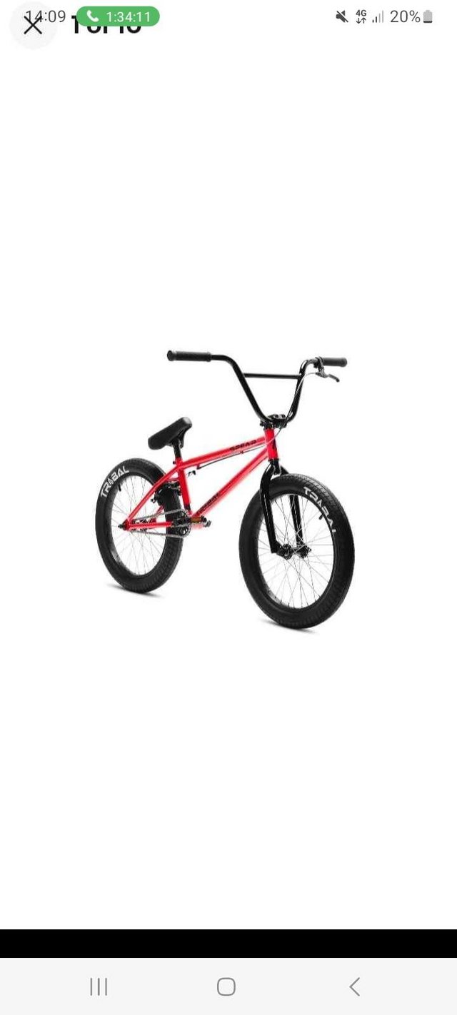 Preview of the first image of Brand new bmx bike red t.