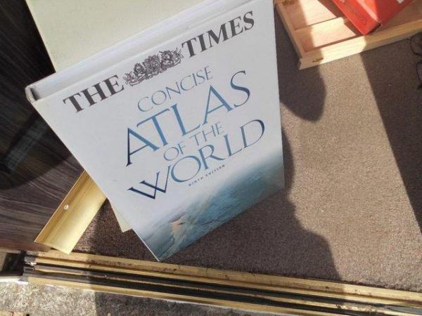Image 3 of atlas of the world in book case