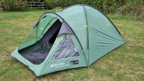 Preview of the first image of Eurohike Cairns 3 man tent green COMPLETE Good condition.