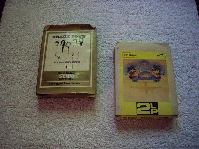 Preview of the first image of Two 8 Track music cartridges -Beach Boys & Wishbone Ash.