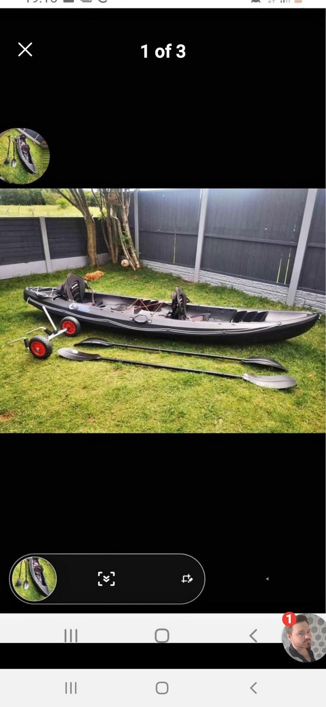 Preview of the first image of 2 man kayak for fishing or beating leisure.