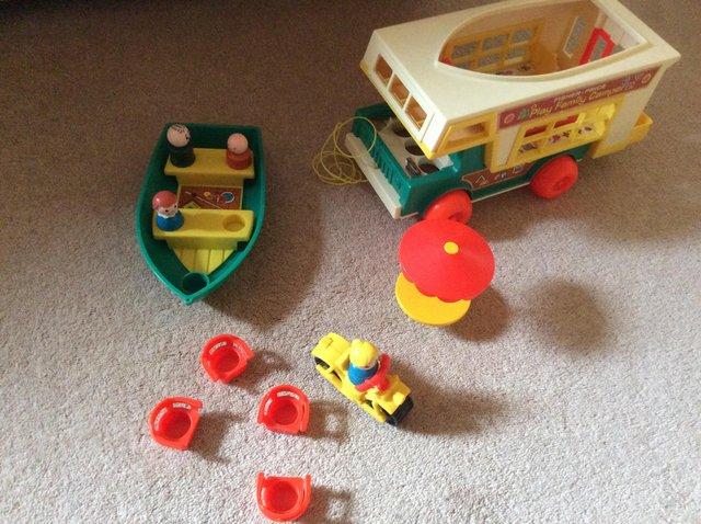 Preview of the first image of Camper van made by Fisher Price 1980’s with Accessories.